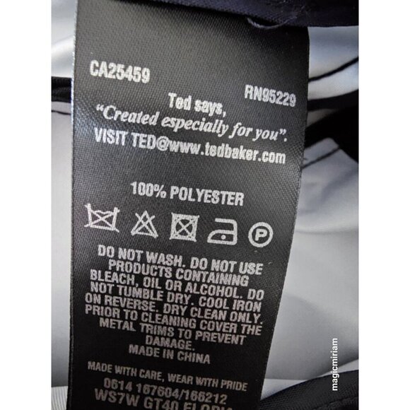 BNWT Ted Baker Blue Elopia Entangled Enchantment Floral Trouser - Picture 12 of 16